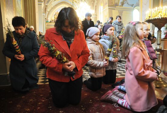 Pussy Willow Sunday celebrated in Lvov region