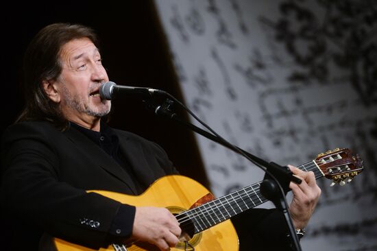 Screenwriter and actor Sergei Plotov holds soiree