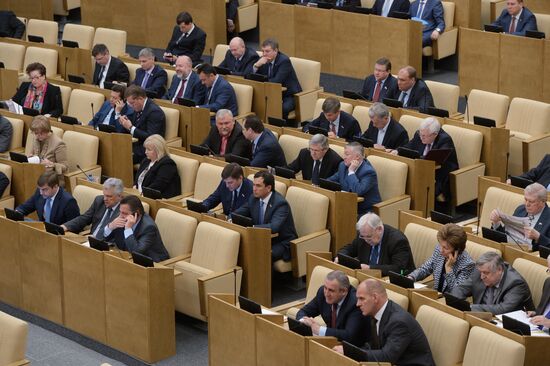 Plenary meeting of the Russian State Duma