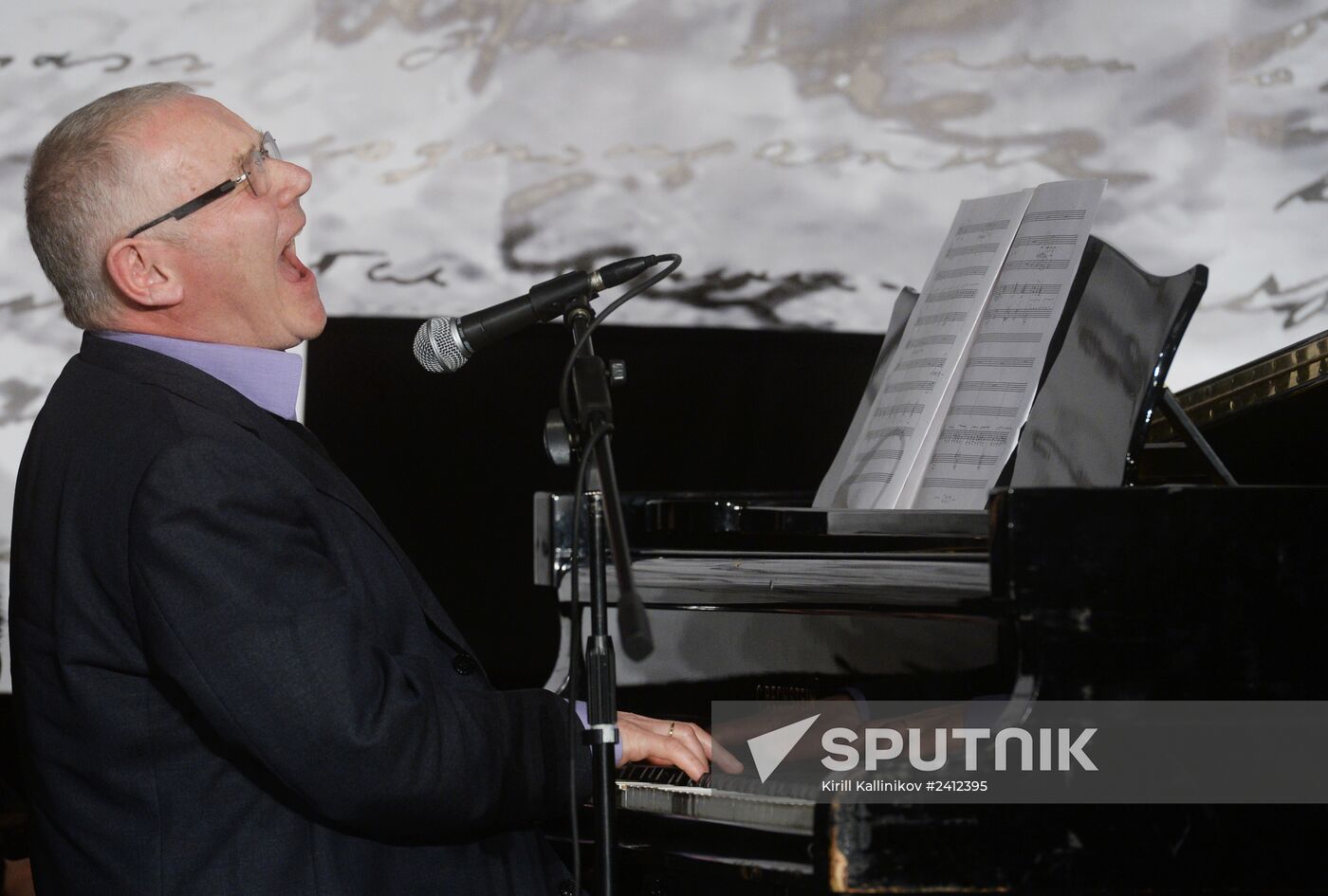 Screenwriter and actor Sergei Plotov holds soiree