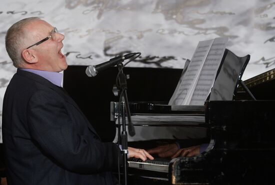 Screenwriter and actor Sergei Plotov holds soiree