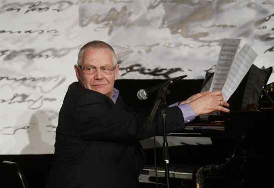 Screenwriter and actor Sergei Plotov holds soiree