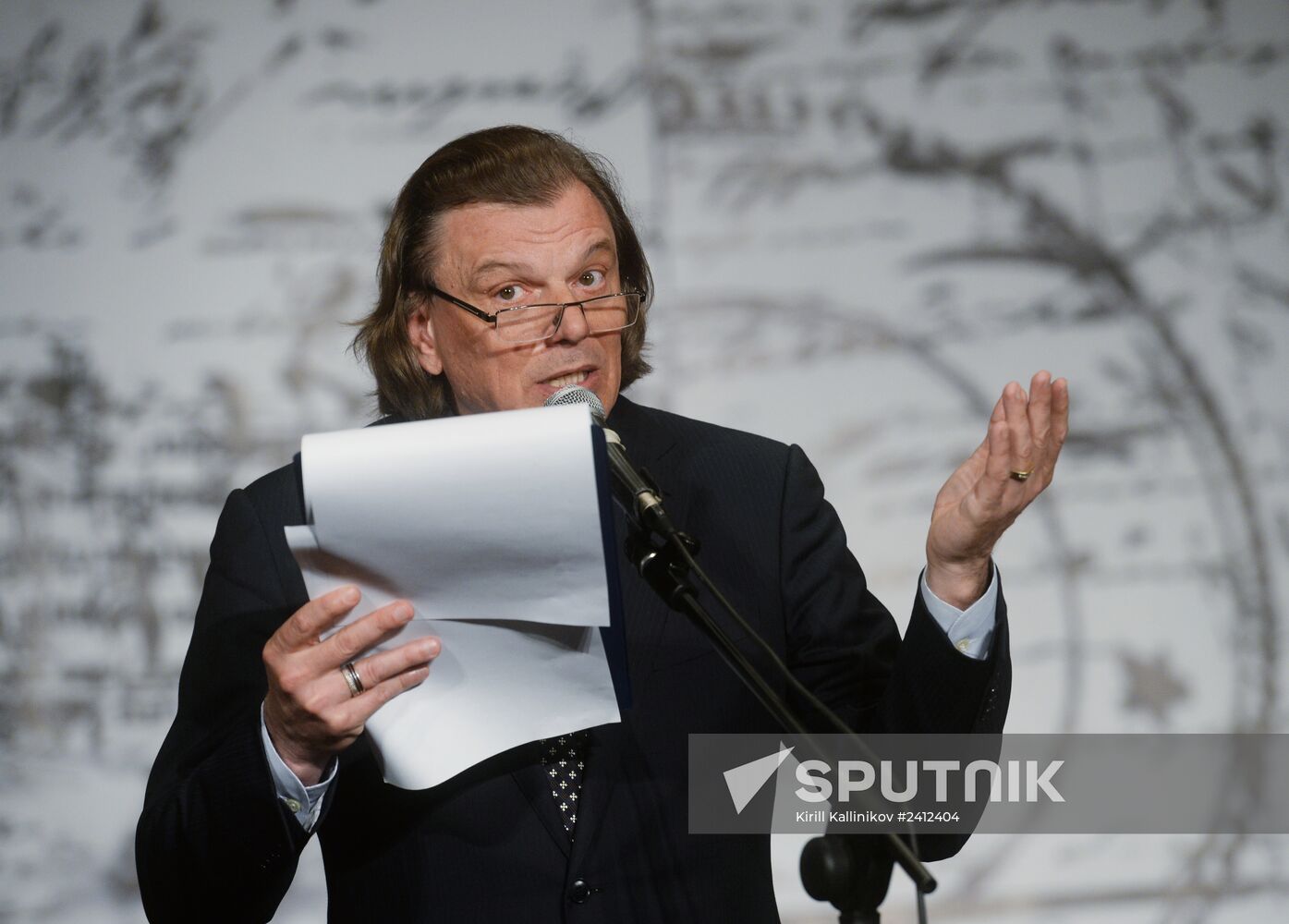 Screenwriter and actor Sergei Plotov holds soiree