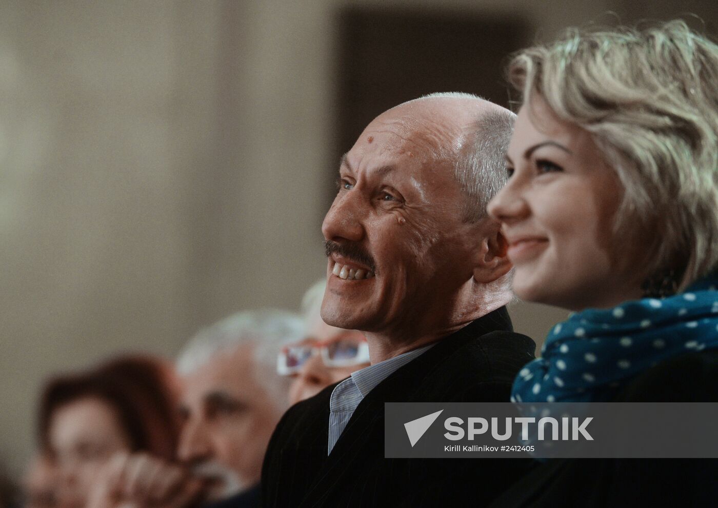 Screenwriter and actor Sergei Plotov holds soiree