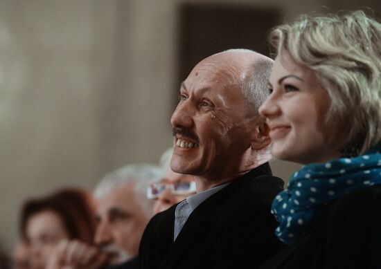 Screenwriter and actor Sergei Plotov holds soiree