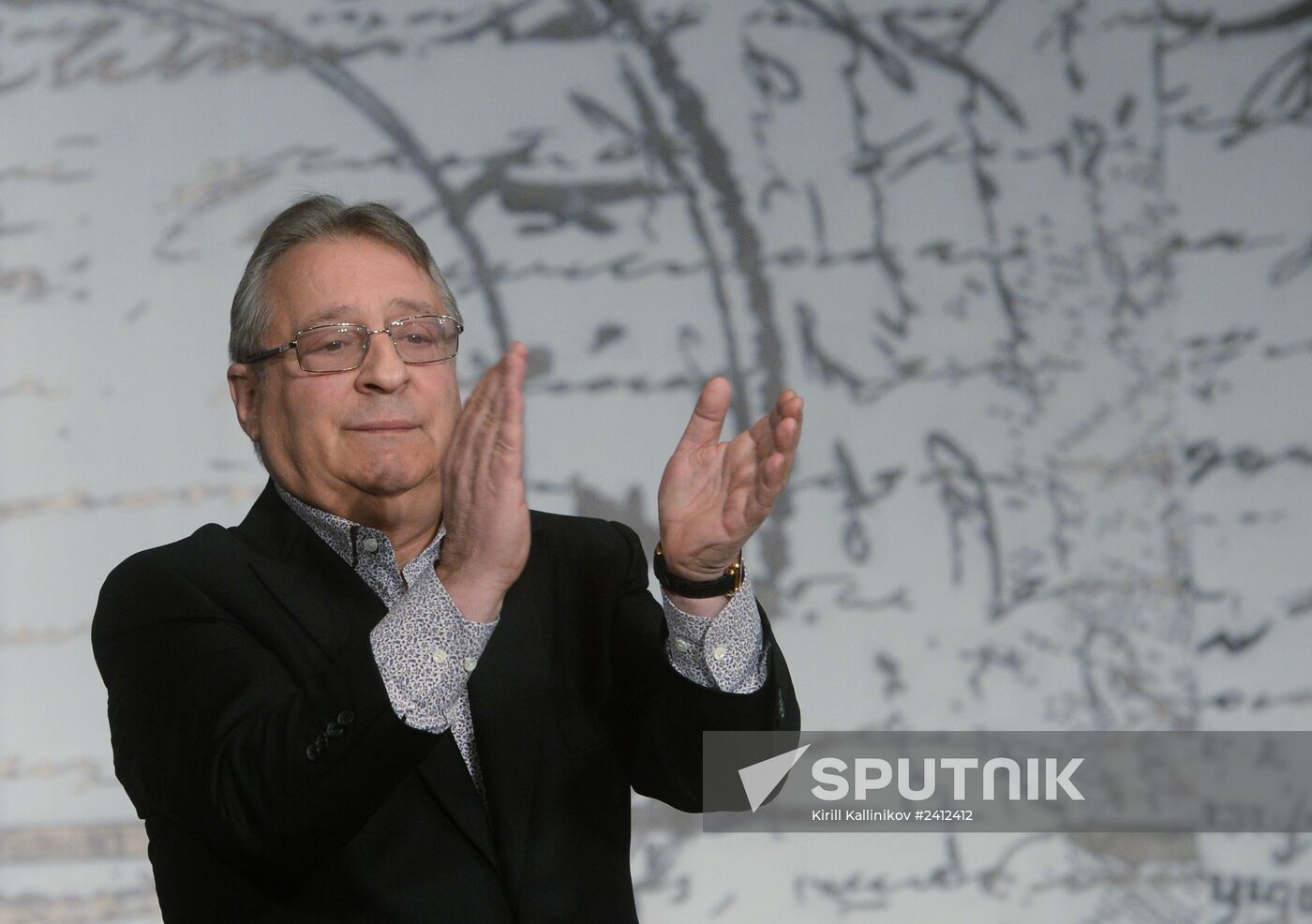 Screenwriter and actor Sergei Plotov holds soiree