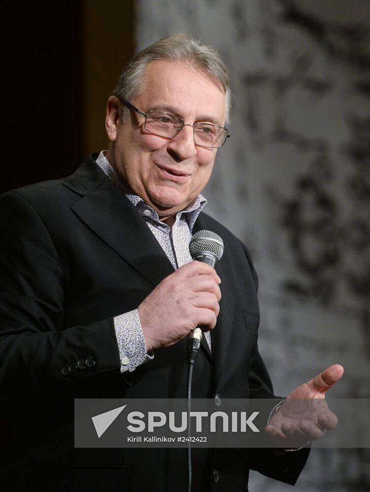 Screenwriter and actor Sergei Plotov holds soiree