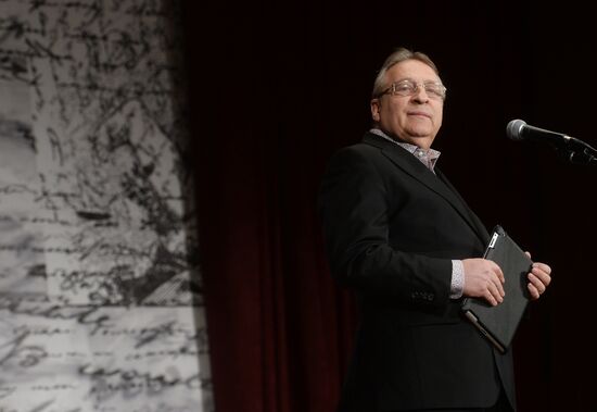 Screenwriter and actor Sergei Plotov holds soiree