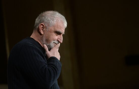 Screenwriter and actor Sergei Plotov holds soiree