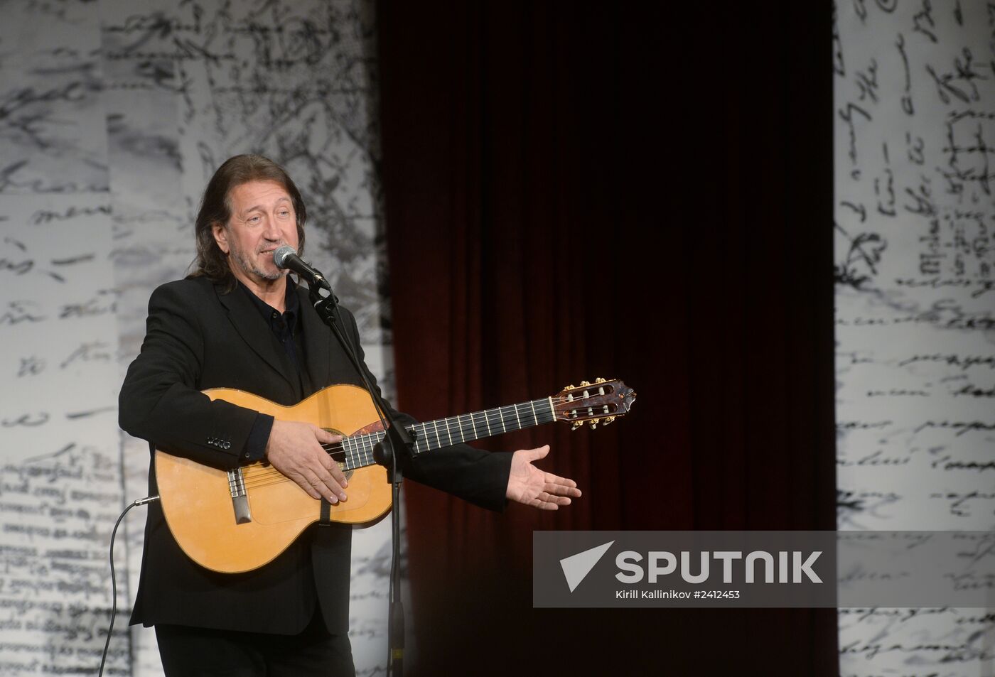 Screenwriter and actor Sergei Plotov holds soiree