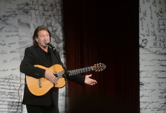 Screenwriter and actor Sergei Plotov holds soiree