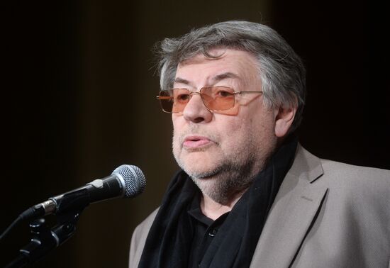 Screenwriter and actor Sergei Plotov holds soiree