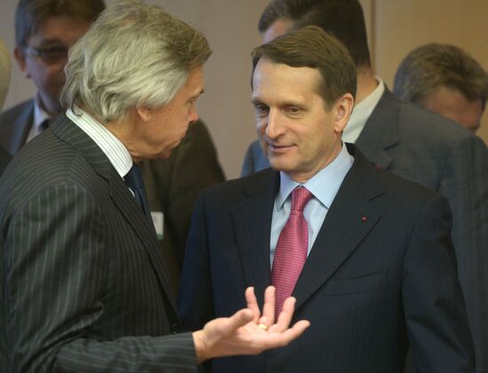 State Duma Speaker Sergei Naryshkin visits France