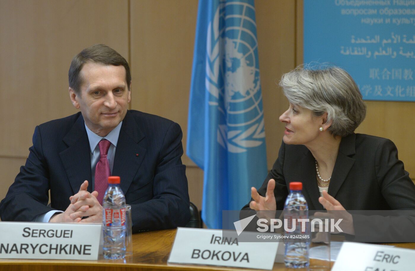 State Duma Speaker Sergei Naryshkin visits France