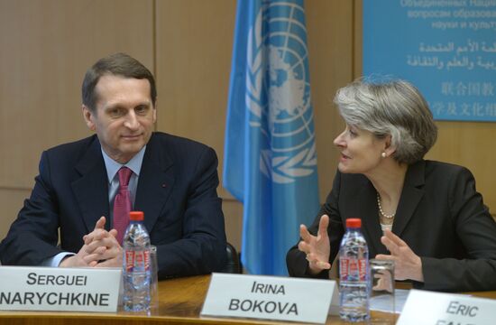 State Duma Speaker Sergei Naryshkin visits France