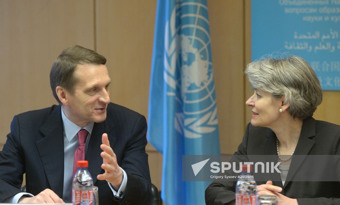 State Duma Speaker Sergei Naryshkin visits France