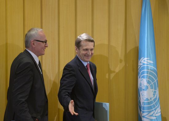 State Duma Speaker Sergei Naryshkin visits France