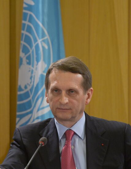 State Duma Speaker Sergei Naryshkin visits France