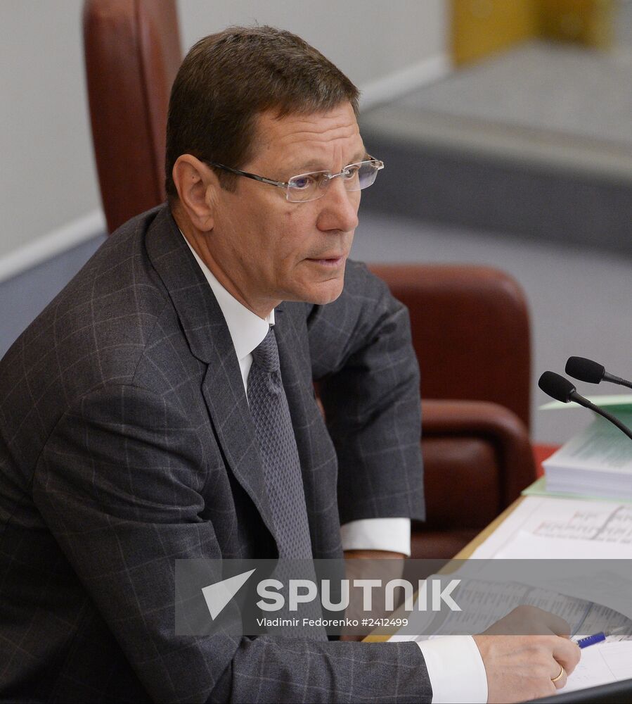 Plenary meeting of the Russian State Duma