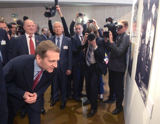 State Duma Speaker Sergei Naryshkin visits France