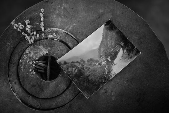 Photograph on the sand