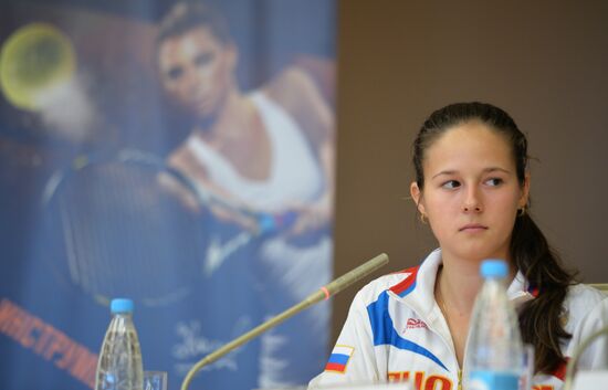 News conference on Federation Cup match between Russia and Argentina
