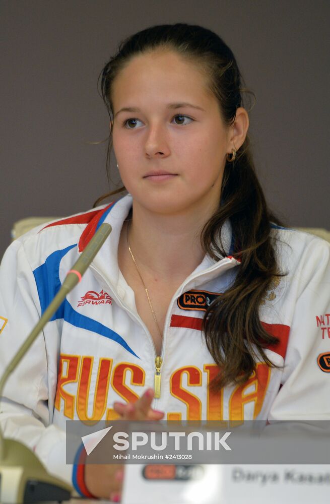 News conference on Federation Cup match between Russia and Argentina