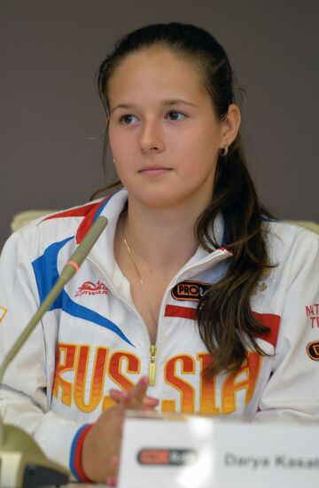 News conference on Federation Cup match between Russia and Argentina