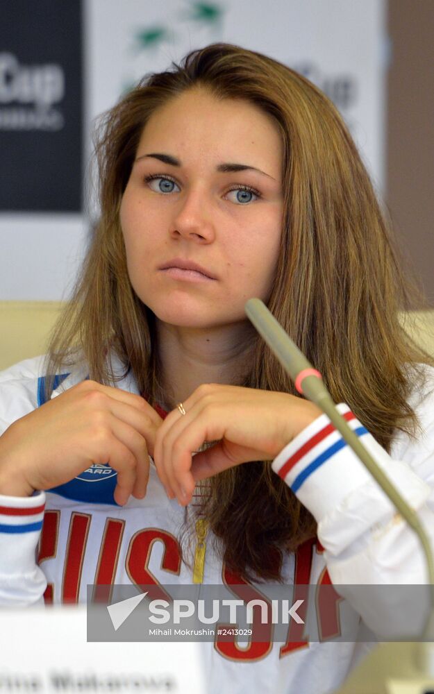 News conference on Federation Cup match between Russia and Argentina