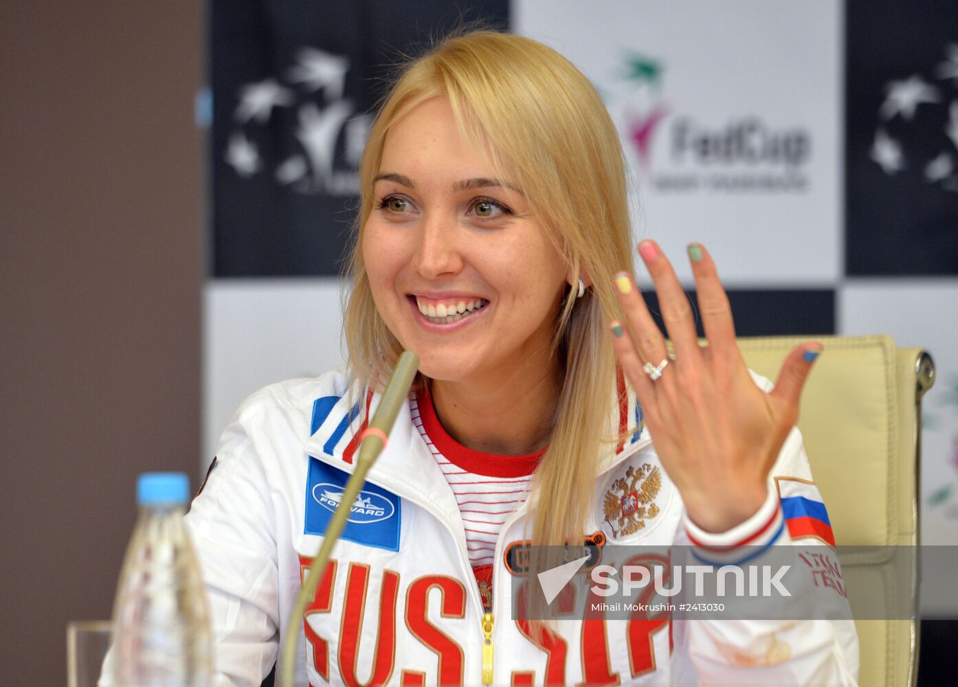 News conference on Federation Cup match between Russia and Argentina