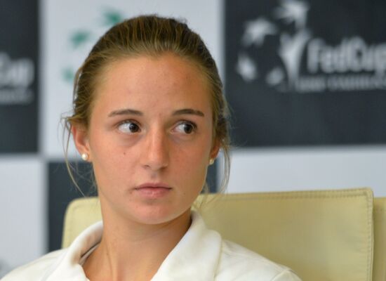 News conference on Federation Cup match between Russia and Argentina