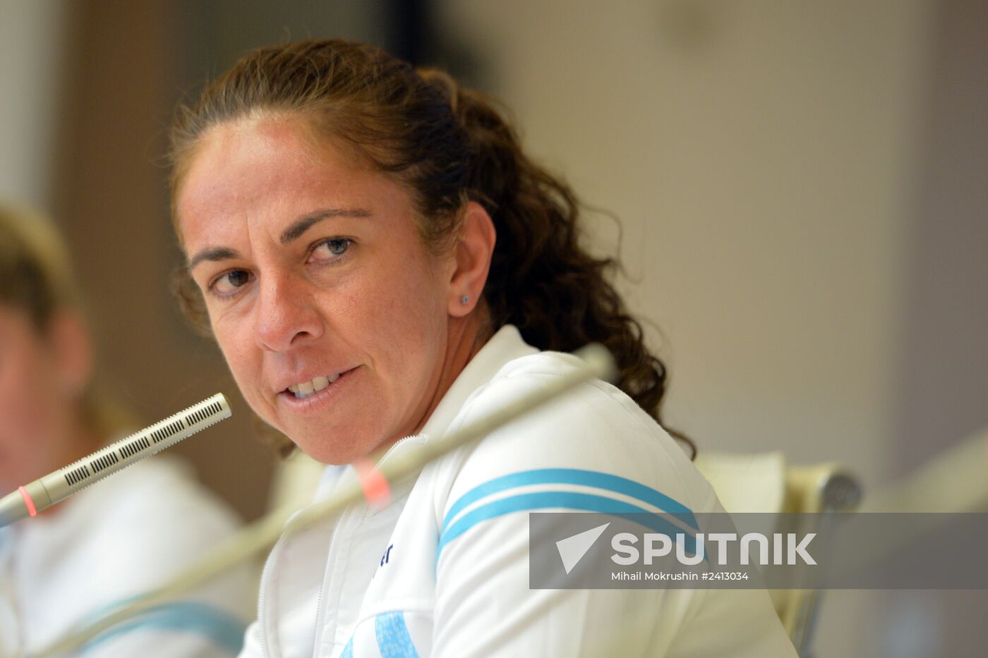 News conference on Federation Cup match between Russia and Argentina