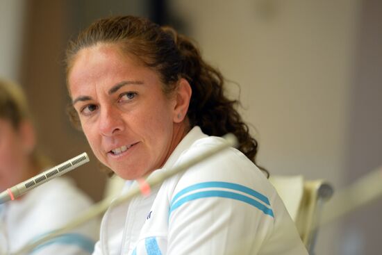 News conference on Federation Cup match between Russia and Argentina