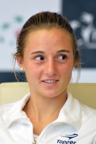 News conference on Federation Cup match between Russia and Argentina