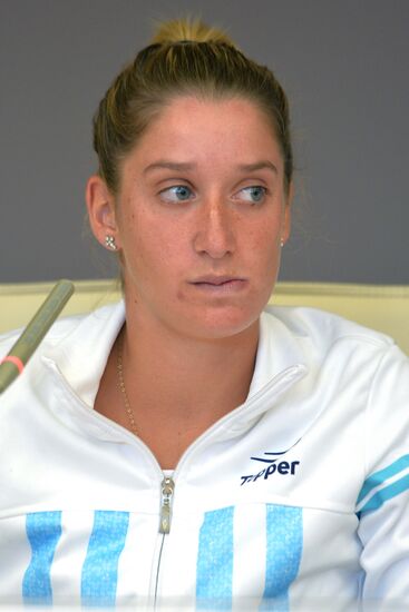 News conference on Federation Cup match between Russia and Argentina