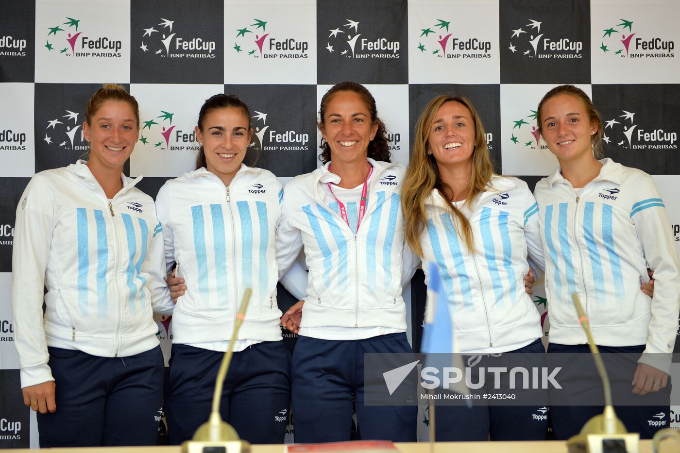 News conference on Federation Cup match between Russia and Argentina