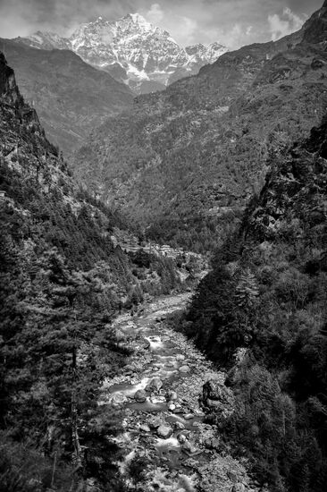 Mountain stream in Nepal