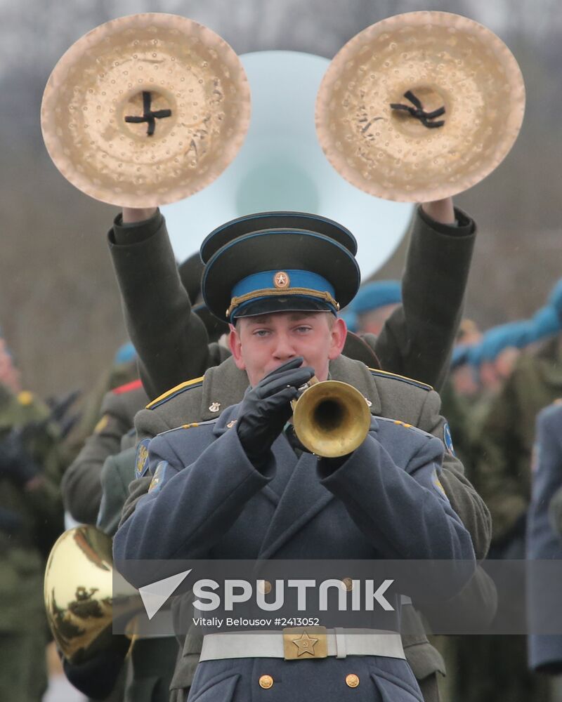 Victory Day Parade rehearsal in Alabino, Moscow Region
