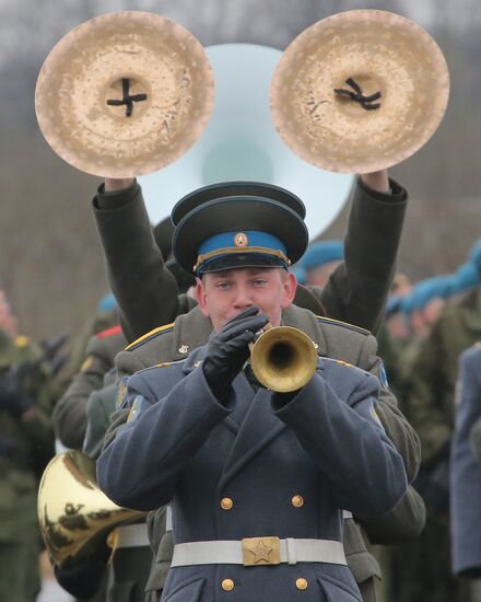 Victory Day Parade rehearsal in Alabino, Moscow Region