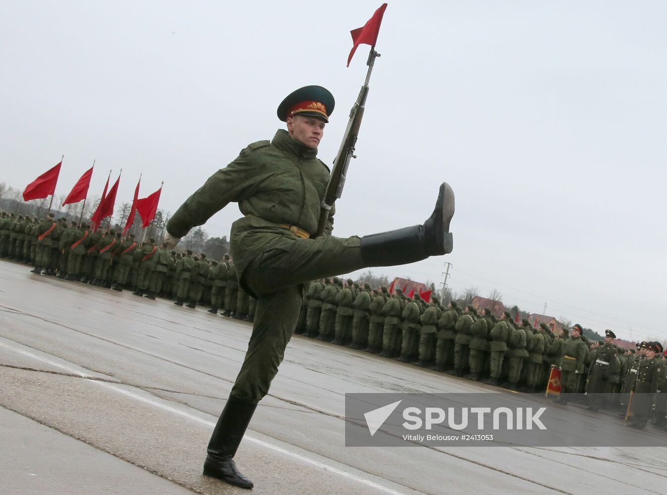 Victory Day Parade rehearsal in Alabino, Moscow Region