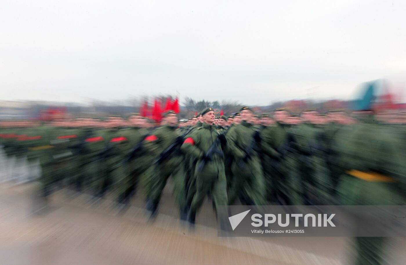 Victory Day Parade rehearsal in Alabino, Moscow Region