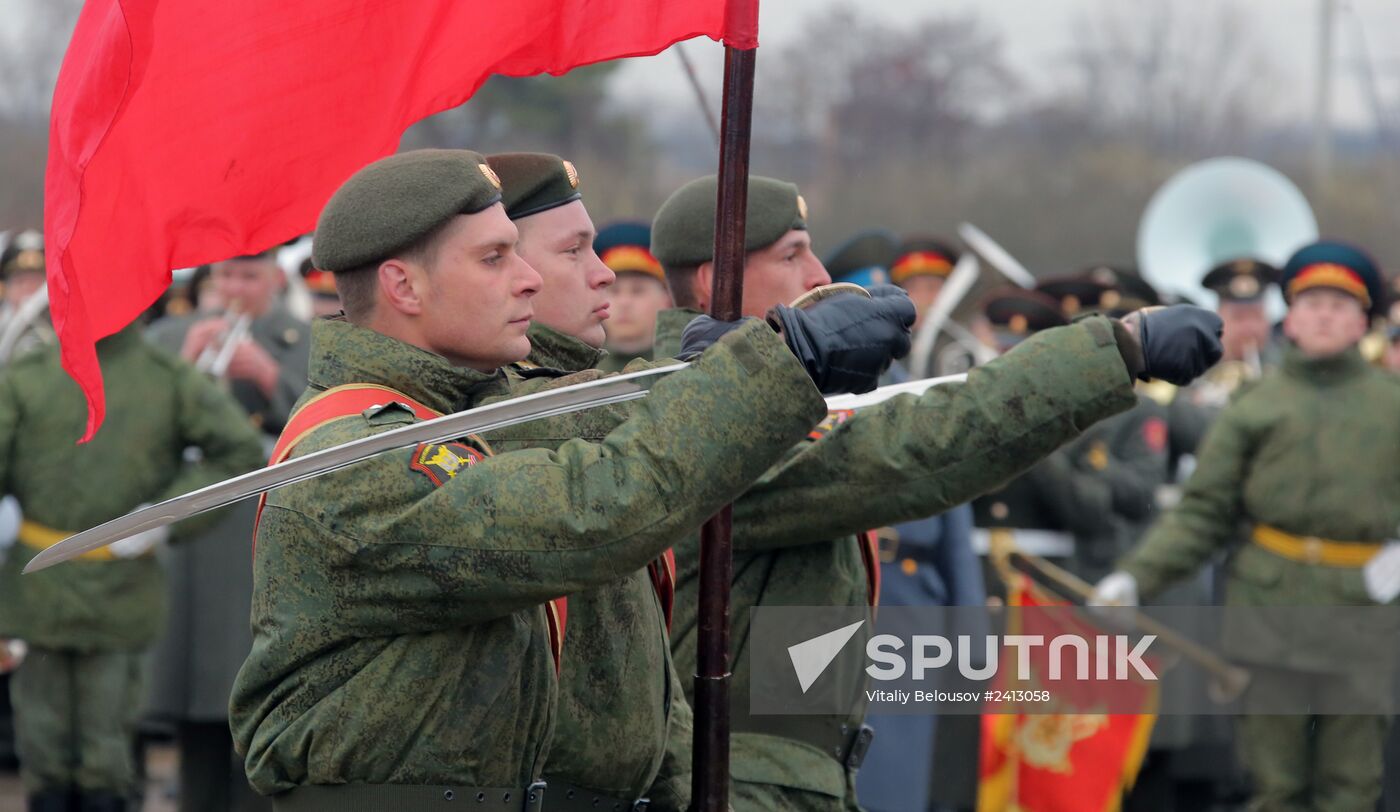 Victory Day Parade rehearsal in Alabino, Moscow Region