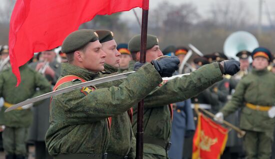 Victory Day Parade rehearsal in Alabino, Moscow Region