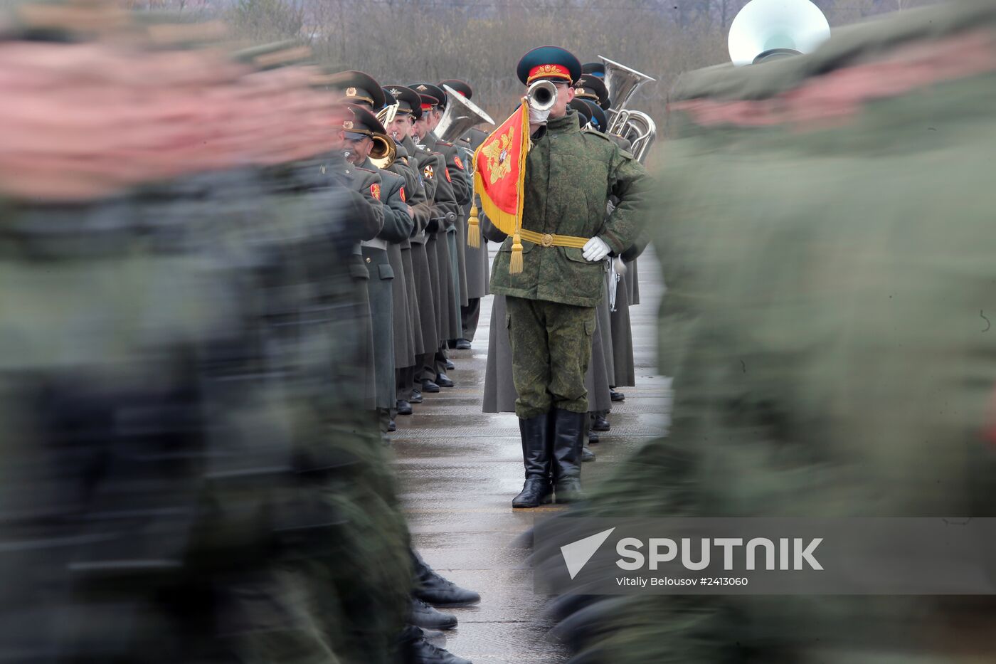 Victory Day Parade rehearsal in Alabino, Moscow Region