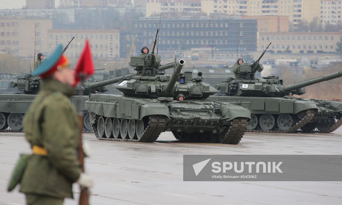 Victory Day Parade rehearsal in Alabino, Moscow Region