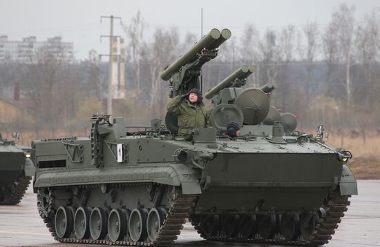 Victory Day Parade rehearsal in Alabino, Moscow Region
