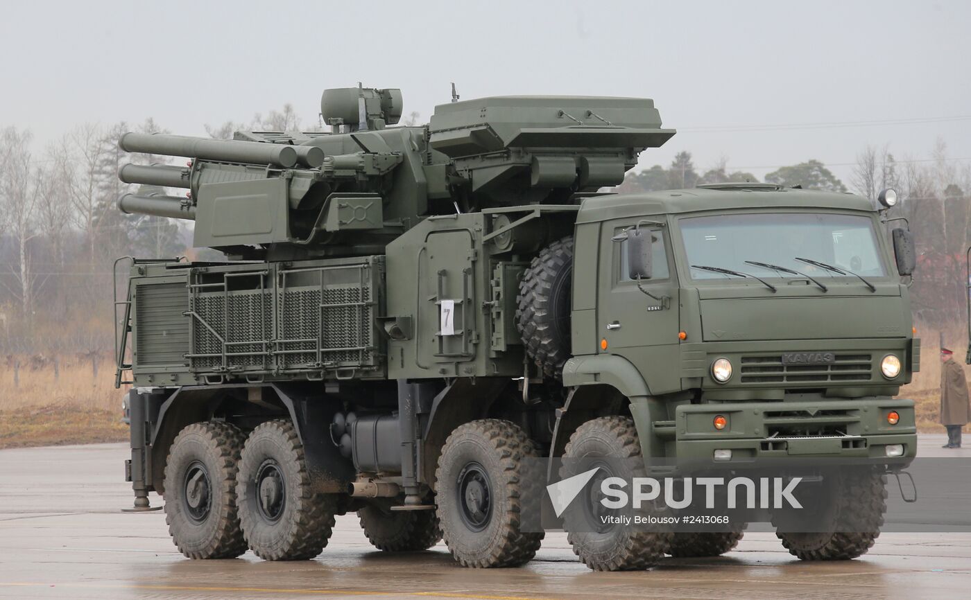 Victory Day Parade rehearsal in Alabino, Moscow Region