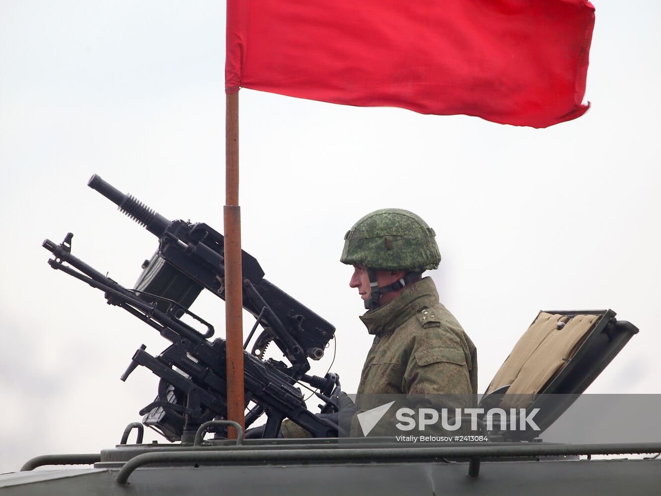 Victory Day Parade rehearsal in Alabino, Moscow Region