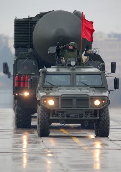 Victory Day Parade rehearsal in Alabino, Moscow Region