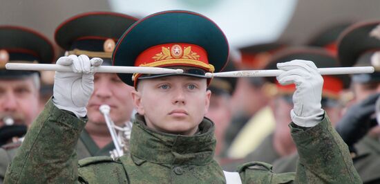 Victory Day Parade rehearsal in Alabino, Moscow Region